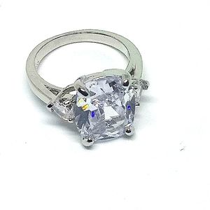 🆑️.925 STAMPED Lg White Sapphire Ring